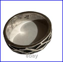 Rare Retired James Avery Sterling Silver Crown of Thorns Ring sz 11 6.62 g