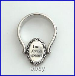 Rare Retired James Avery Sterling Silver Fleur De Lis Spinner Ring Size 8.5