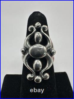 Rare Retired James Avery Sterling Silver Glorietta Ring Size 6.5 with Packaging