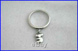 Rare Retired James Avery Sterling Silver Koala Bear Dangle Charm Ring Size 8