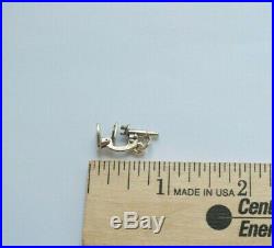 Rare Retired James Avery Sterling Silver Microscope Charm Uncut Ring