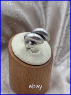 Rare Retired James Avery Sterling Silver Wide Ribbed Dome Ring Retired Sz 5.5