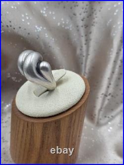 Rare Retired James Avery Sterling Silver Wide Ribbed Dome Ring Retired Sz 5.5