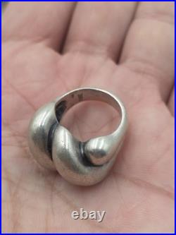 Rare Retired James Avery Sterling Silver Wide Ribbed Dome Ring Retired Sz 5.5