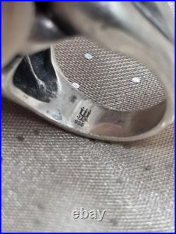 Rare Retired James Avery Sterling Silver Wide Ribbed Dome Ring Retired Sz 5.5