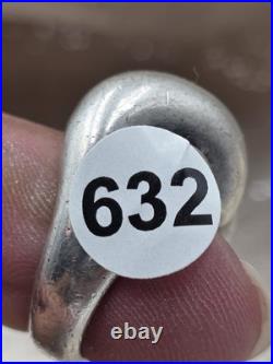 Rare Retired James Avery Sterling Silver Wide Ribbed Dome Ring Retired Sz 5.5