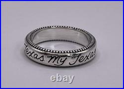 Rare & Retired James Avery Texas My Texas Ring Sterling Silver Size 5