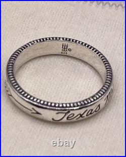 Rare & Retired James Avery Texas My Texas Ring Sterling Silver Size 8