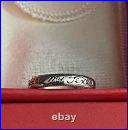 Rare & Retired James Avery Texas My Texas Ring Sterling Silver Size 9.5