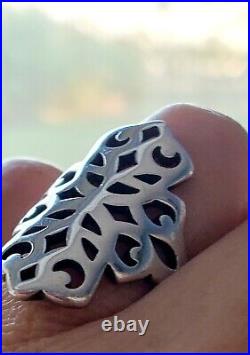 Rare Retired Long James Avery Openwork Lattice Ring Over 1 Long North/South