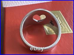 Rare Retired Vtg James Avery Open Heart Ring Band Sterling Silver Sz 6.75 Love