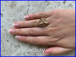 Rare Vintage James Avery 14k Yellow Gold Ring Dogwood Flower Produced 1977-1999