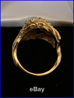 Rare Vintage James Avery 14k Yellow Gold Ring Dogwood Flower Produced 1977-1999