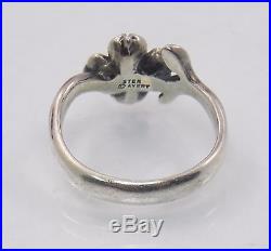 Rare Vintage James Avery Sterling Silver Dogwood Flower Ring Size 5 Retired