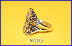 Retired 60 Years Anniversary James Avery Tree Of Life Ring 925 Silver Size 7.5