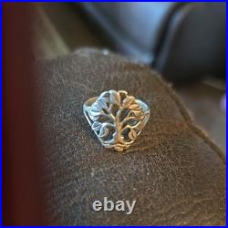 Retired 60 Years Anniversary James Avery Tree Of Life Ring. Size 10.5