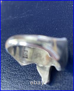 Retired And Rare James Avery Two Horse Head Sterling Silver Ring Size 6.5