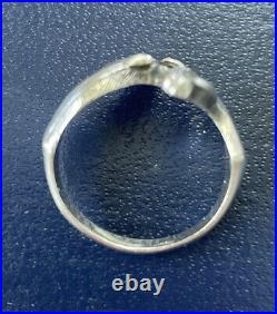 Retired And Rare James Avery Two Horse Head Sterling Silver Ring Size 6.5