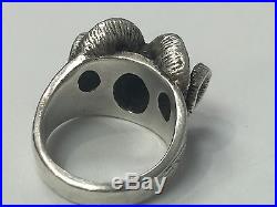 Retired HTF James Avery Sterling Silver Ram 3D Heavy Ring Size 7 Rare