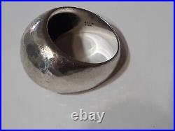 Retired Hammered James Avery Dome Ring Size 6.5