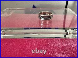 Retired JAMES AVERY Ribbed Band Sterling Silver Ring Size 8, 8 grams