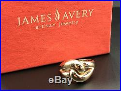 Retired James Avery 14K Yellow Gold CANEDA Knot Ring Size 9.5