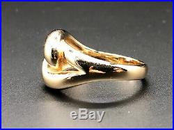 Retired James Avery 14K Yellow Gold CANEDA Knot Ring Size 9.5