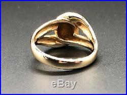 Retired James Avery 14K Yellow Gold CANEDA Knot Ring Size 9.5