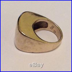 Retired James Avery 14K Yellow Gold Engraveable Aventura Ring Size 3.25