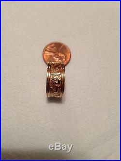 Retired James Avery 14K Yellow Gold Song of Solomon Ring Size 7.5 7 1/2