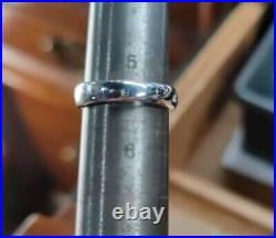 Retired James Avery 14K and Sterling Silver Thatch Beaded Dome Ring, Size 6.5