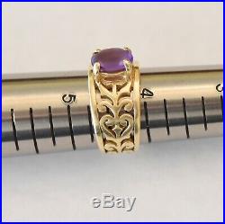 Retired James Avery 14k Adoree 14k Amethyst Ring Small Size 4 3/4