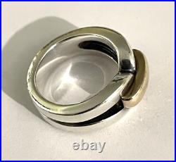 Retired James Avery 14k Gold & 925 Sterling Silver Enduring Bond Ring Size 4