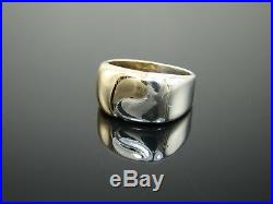 Retired James Avery 14k Gold Sterling Silver Ring Size 11