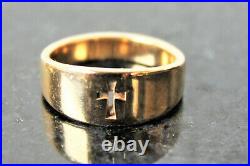 Retired James Avery 14k Yellow Gold Crosslet Ring Size 9 ¼ 7.3 grams