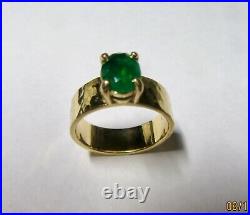 Retired James Avery 14k Yellow Gold Emerald Julietta Ring Sz 6.75