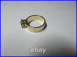 Retired James Avery 14k Yellow Gold Emerald Julietta Ring Sz 6.75