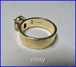 Retired James Avery 14k Yellow Gold Emerald Julietta Ring Sz 6.75