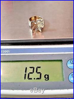 Retired James Avery 14k Yellow Gold Mariposa Butterfly Women's Ring Size 7 12.5g