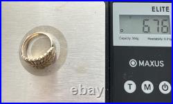 Retired James Avery 14k Yellow Gold Mimosa Leaf Ring 6.76G / Sz 7