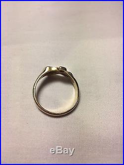 Retired James Avery 14kt Gold Texas Shape Ring Size 9