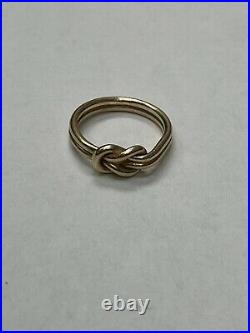 Retired James Avery 14kt Lovers Knot Ring Size 5