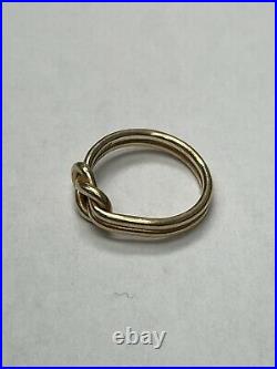 Retired James Avery 14kt Lovers Knot Ring Size 5