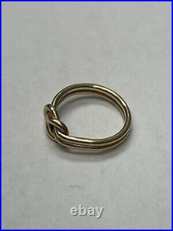 Retired James Avery 14kt Lovers Knot Ring Size 5