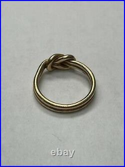 Retired James Avery 14kt Lovers Knot Ring Size 5