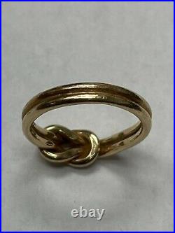 Retired James Avery 14kt Lovers Knot Ring Size 5