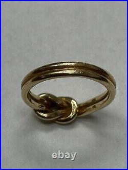 Retired James Avery 14kt Lovers Knot Ring Size 5