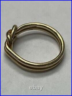 Retired James Avery 14kt Lovers Knot Ring Size 5