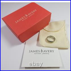 Retired James Avery 2.82g 925 Silver Sz 3.5 Eternity Hearts Band Ring #55452E Retired James Avery 2.82g 925 Silver Sz 3.5 Eternity Hearts Band Ring #55452E