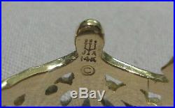 Retired James Avery 5.3 Grams Solid 14k Yellow Gold Paper Doll Ring Size 7